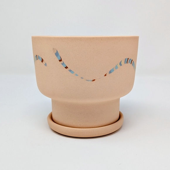 Peaches the Studio Peach Nerikomi Planter - Picture 4 of 7